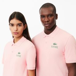 Polos | LACOSTE Polo Mini Pique Stretch Imprime Signature Lacoste