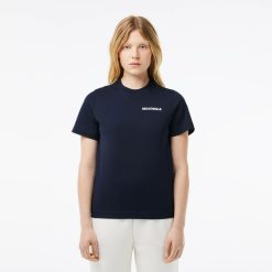 T-Shirts | LACOSTE T-Shirt En Jersey Avec Broderie