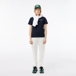 T-Shirts | LACOSTE T-Shirt En Jersey Avec Broderie