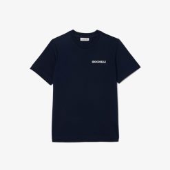 T-Shirts | LACOSTE T-Shirt En Jersey Avec Broderie