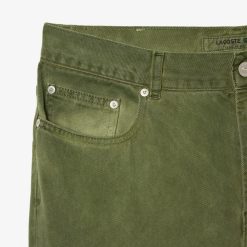 Pantalons & Shorts | LACOSTE Jean Regular Fit En Coton Et Teinture Minerale