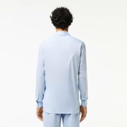 Chemises | LACOSTE Chemise Homme Lacoste Slim Fit A Carreaux En Popeline Stretch