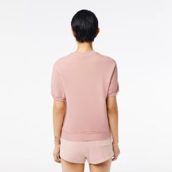 T-Shirts | LACOSTE T-Shirt En Molleton De Coton Teinture Naturelle