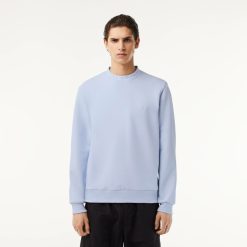 Sweatshirts | LACOSTE Sweatshirt En Double-Face A Col Jacquard Sigle