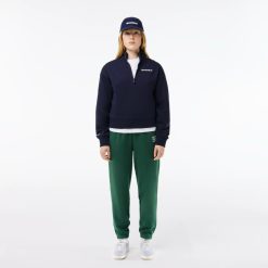 Sweatshirts | LACOSTE Sweatshirt Zippe En Molleton Avec Imprime