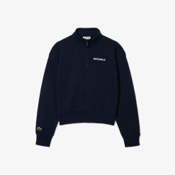 Sweatshirts | LACOSTE Sweatshirt Zippe En Molleton Avec Imprime