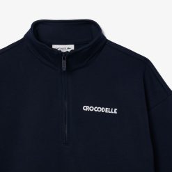 Sweatshirts | LACOSTE Sweatshirt Zippe En Molleton Avec Imprime