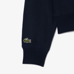 Sweatshirts | LACOSTE Sweatshirt Zippe En Molleton Avec Imprime