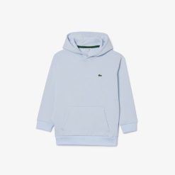 Vetements Fille | LACOSTE Sweatshirt A Capuche Enfant En Molleton De Coton Biologique