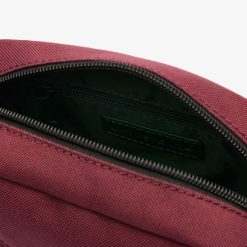 Sacs A Bandouliere | LACOSTE Sacoche Zippee Unie Lacoste Avec Poche Sur Le Devant