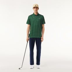 Vetements De Sport | LACOSTE Polo Imprime Homme Lacoste Golf En Polyester Recycle