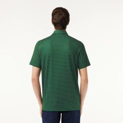 Vetements De Sport | LACOSTE Polo Imprime Homme Lacoste Golf En Polyester Recycle