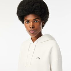 Sweatshirts | LACOSTE Sweatshirt A Capuche Jogger Femme Lacoste Avec Passe-Pouce