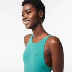 Maillots De Bain | LACOSTE Maillot De Bain Une Piece Femme Lacoste En Polyamide Recycle