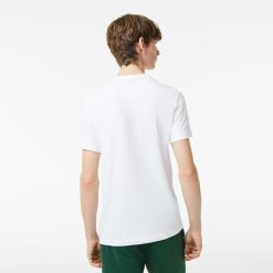 T-Shirts | LACOSTE T-Shirt Homme Regular Fit En Jersey Avec Inscription Lacoste