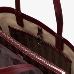 Sacs A Main & Cabas | LACOSTE Petit Sac Cabas Zely Monogramme En Toile Enduite