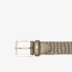 Ceintures | LACOSTE Ceinture En Maille Extensible Avec Crocodile