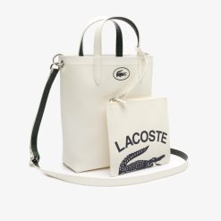 Sacs A Main & Cabas | LACOSTE Sac Cabas Vertical Anna Avec Pochette Plate