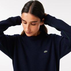 Pullovers | LACOSTE Pull Femme Lacoste Col Rond En Laine