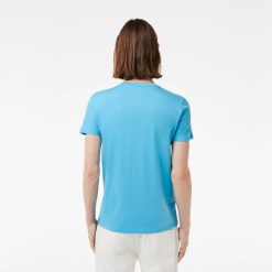 T-Shirts | LACOSTE T-Shirt Col V En Jersey De Coton Pima Uni