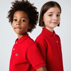 Vetements Fille | LACOSTE Polo Enfant Lacoste Regular Fit En Petit Pique Uni