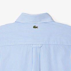 Chemises | LACOSTE Chemise Rayee Avec Marquage Contraste