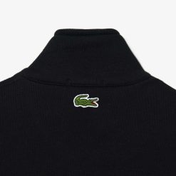 Sweatshirts | LACOSTE Sweatshirt Jogger Unie Col Montant Zippe En Coton Biologique