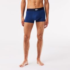 Sous-Vetements & Vetements D'Interieur | LACOSTE Lot De 3 Boxers Courts En Coton Stretch