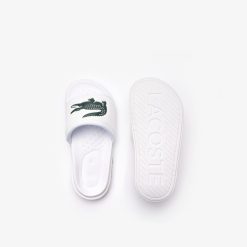 Claquettes & Sandales | LACOSTE Claquettes Croco Dualiste Homme En Synthetique Avec Logo