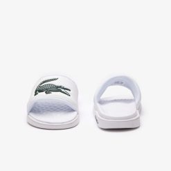 Claquettes & Sandales | LACOSTE Claquettes Croco Dualiste Homme En Synthetique Avec Logo