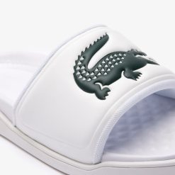 Claquettes & Sandales | LACOSTE Claquettes Croco Dualiste Homme En Synthetique Avec Logo