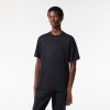 T-Shirts | LACOSTE T-Shirt Relaxed Fit En Jersey Avec Badge Matelasse