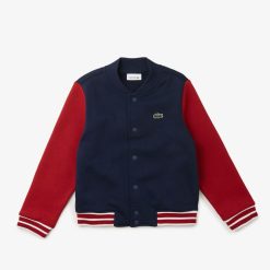 Vetements Fille | LACOSTE Sweatshirt Boutonne Enfant Lacoste En Molleton