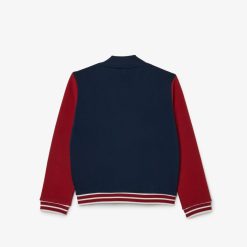 Vetements Fille | LACOSTE Sweatshirt Boutonne Enfant Lacoste En Molleton