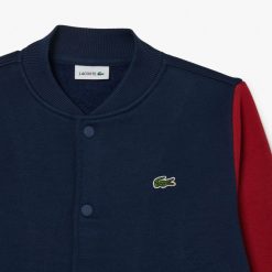 Vetements Fille | LACOSTE Sweatshirt Boutonne Enfant Lacoste En Molleton