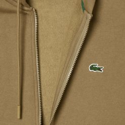 Sweatshirts | LACOSTE Sweatshirt Zippe A Capuche Jogger Homme Classic Fit Avec Bandes Siglees