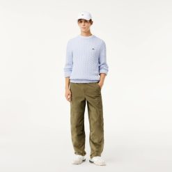 Pantalons & Shorts | LACOSTE Pantalon Cargo Leger En Coton Multi-Poches