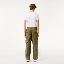 Pantalons & Shorts | LACOSTE Pantalon Cargo Leger En Coton Multi-Poches