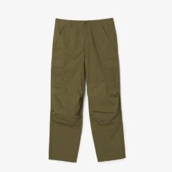 Pantalons & Shorts | LACOSTE Pantalon Cargo Leger En Coton Multi-Poches