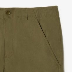 Pantalons & Shorts | LACOSTE Pantalon Cargo Leger En Coton Multi-Poches