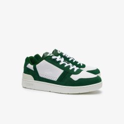 Sneakers | LACOSTE Sneakers T-Clip Homme En Cuir Contraste