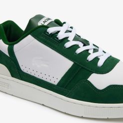 Sneakers | LACOSTE Sneakers T-Clip Homme En Cuir Contraste