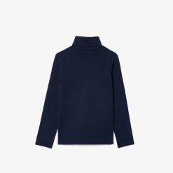 Vetements Fille | LACOSTE T-Shirt Manches Longues A Col Roule En Coton