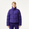 Manteaux & Vestes | LACOSTE Doudoune Courte Femme Lacoste Option Compressible