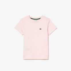 Vetements Garcon | LACOSTE T-Shirt Uni En Jersey De Coton