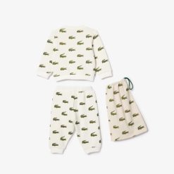 Accessoires | LACOSTE Coffret Pyjama Imprime Crocodile En Coton