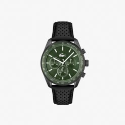 Montres | LACOSTE Montre Chronographe Boston En Cuir