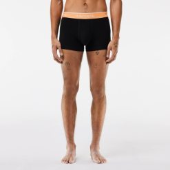 Sous-Vetements & Vetements D'Interieur | LACOSTE Lot De 3 Boxers Courts Casual Marine Avec Ceinture Contrastee