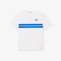 T-Shirts | LACOSTE T-Shirt En Coton Avec Imprime Inspire Des Archives