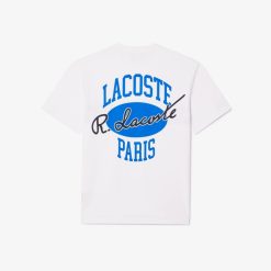 T-Shirts | LACOSTE T-Shirt En Coton Avec Imprime Inspire Des Archives